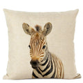 Axyaa Cute Animal Parrot & Deer Linen Pillowcase for Bedroom & Living Room