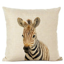 Axyaa Cute Animal Parrot & Deer Linen Pillowcase for Bedroom & Living Room