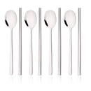 Axyaa 8-Piece Stainless Steel Flatware Set with Mirror Finish