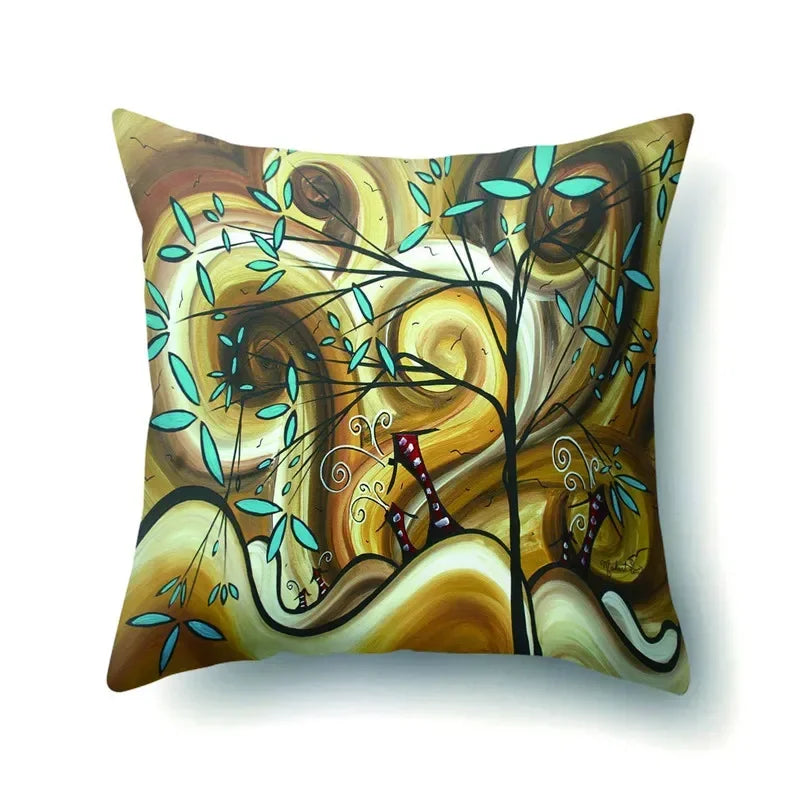 Axyaa Retro Floral Pillow Case 45x45cm