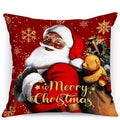 Axyaa Christmas Pillowcase with Zipper Closure for Living Room Sofa Cushion Suite