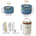 Axyaa Stainless Steel Thermal Bento Box Set for Kids - Leak-proof Food Container