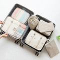 Axyaa 7-Piece Travel Bag Organizer Set for Clothes, Luggage, Blanket, and Shoes
