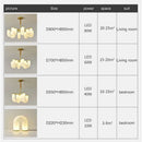 Axyaa Rotational Molding LED Pendant Chandelier - Nordic Luxury Home Decor Lamp