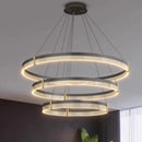 Black Acrylic LED Pendant Light for Home Decor by Axyaa