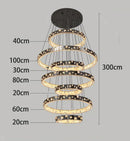 Axyaa LED Chandelier for Modern Dining Room - Indoor Ceiling Lighting