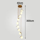 Axyaa Nordic Stair Chandelier, Living Room Pendant Lights, Ceiling Light, Indoor Lighting