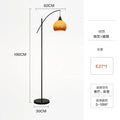 Axyaa Milolan Pomelo Floor Lamp - Antique Living Room Retro Sofa Fishing Light