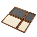 Axyaa Solid Wood Microfiber Velvet Jewelry Display Tray with Inner Oblique Design