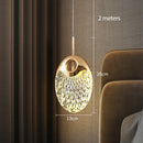 Axyaa Nordic Crystal LED Ceiling Chandelier for Home Lighting in Living Room or Bedroom