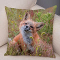 Axyaa Fox Pillowcase for Home, Office, Car Decor