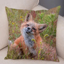 Axyaa Fox Pillowcase for Home, Office, Car Decor