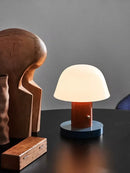 Axyaa Cordless Mushroom Table Lamp | Rechargeable & Portable Night Light for Home & Outdoor