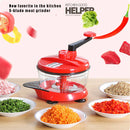 Axyaa Hand-Cranked Meat Grinder & Dumpling Maker with Vegetable Chop and Mincing Functions