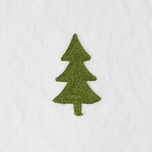 Axyaa Christmas Tree Sheer Tulle Voile Drapes Embroidered Window Screen × 1