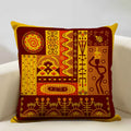 Axyaa African Dance Oil Painting Cushion Cover 45x45cm for Home Living Room Decor
