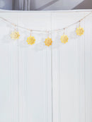 Axyaa 8-Pointed Star Acrylic Flag with Wooden Beads, Eid & Ramadan Ornaments