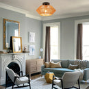 Axyaa Boho Chic E27 Ceiling Light for Living Room, Bedroom, Dining Area, Hallway