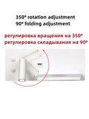 Axyaa LED Wall Light with USB Wireless Phone Charging - Modern Multifunction Home Decor