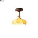 Axyaa LED Glass Ceiling Lamp Modern Yellow Lighting for Home Restaurant Hallway