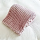 Axyaa Rabbit Plush Flannel Blanket Cover - Cozy Nap Blanket, Machine Washable