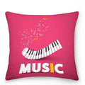 Axyaa Music Note Cushion Cover 45x45cm Pillowcase Decorative Pillow Home Decor