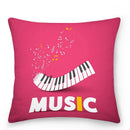 Axyaa Music Note Cushion Cover 45x45cm Pillowcase Decorative Pillow Home Decor