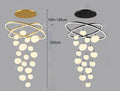 Axyaa Modern LED Pendant Chandeliers for Living Room Staircase Indoor Lighting