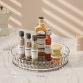 Axyaa Seasoning & Cosmetic Turntable Organizer - 360° Rotating Storage Rack