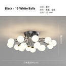 Axyaa Starry Glass Ball Ceiling Chandelier - Modern Home Indoor Decor