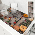Axyaa Pumpkin Draining Mat: Absorbent, Quick Dry, Anti-Skid Kitchen, Bathroom Drain Pad
