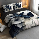 Axyaa Animal Butterflies Brushed Polyester Duvet Cover Set