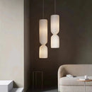 Axyaa TAISTO Pendant Lamp: Nordic Pleated Fabric Lampshade for Home Décor