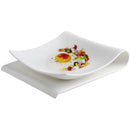 Axyaa Artistic Conception Ceramic Dessert Plate - White, Western Style