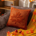 Axyaa Halloween Pumpkin Plush Pillowcase Double-Sided Cushion Cover - 50x50cm