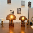 Axya Mushroom Glass Lamp - Nordic Style Night Light for Bedroom or Bedside