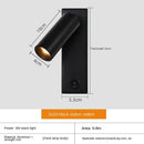Axyaa Nordic LED Wall Lamp With Switch, USB Bedside Wall Light