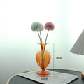 Axyaa Glass Vase Art Decor for Home Living Room Flower Arrangement