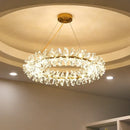 Axyaa Dandelion Crystal Chandelier: Modern Glass Nordic Light