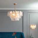 Axyaa Frosted Glass Ceiling Chandelier: Modern Living Room Pendant Light