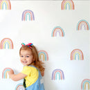 Axyaa Rainbow Wall Decals, Peel and Stick Wallpaper for Girl Bedroom, 36 Pcs