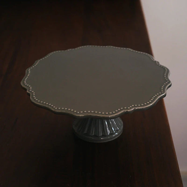 Axya Ceramic Pillar Relief Snack Tray: Retro Props, Vintage Cake Tray