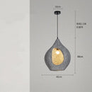 Axyaa Wabi Sabi Resin Pendant Lamp Chandelier for Home Decor