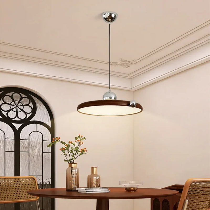 Axyaa Nordic LED Saucer Pendant Light for Kitchen Bar Living Room Decor