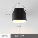 Adjustable Indoor Wall Lamp with E14 Light Source Plug Switch by Axyaa