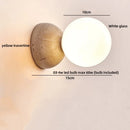 Axyaa Yellow Travertine Stone LED Wall Lamps for Living Room & Bathroom