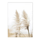Nordic Reed Grass Landscape Canvas Wall Art Print for Living Room Decor by Axyaa