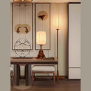 Axyaa Wabi-Sabi Style E27 Cloth Wood Floor Lamp