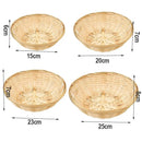 Axyaa Woven Decorative Storage Basket for Food, Bread, Fruit, and Desktop Organization