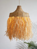 Axyaa Woven Rattan Grass Pendant Lights LED